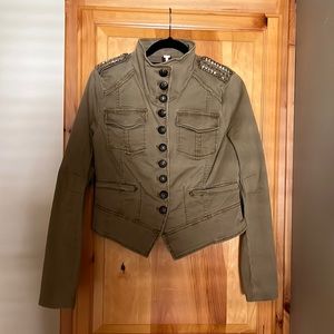 Free People Embellished Military Style Jacket